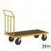 Konga heavy duty platform truck - 1200mm platform, rubber tyres 412820