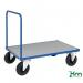 Konga galvanised steel deck platform trucks, single ended handle 412849