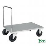 Konga heavy duty galvanised platform trolley, single handle 412880