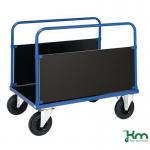 Konga heavy duty platform trucks, double sided, braked 412906