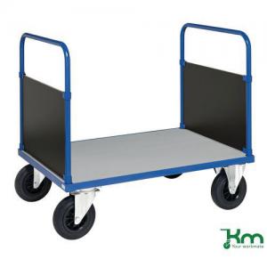 Image of Konga galvanised steel deck platform trucks, double ended 412909