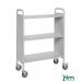 Konga archive trolleys, 3 tier, light grey 413107