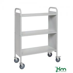 Image of Archive Trolley, 3 Shelves, Light Grey