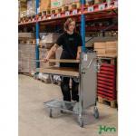 Konga adjustable self-levelling stock trolley - braked 413109