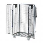 Order picking and stock trolley with double doors 413115