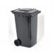 Recycling wheelie bins with grey body and choice of 4 coloured lids 413117