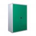 Steel workplace cupboards with coloured doors 413123