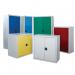 Steel workplace cupboards with coloured doors 413125