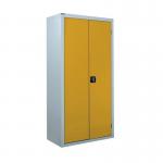 Steel workplace cupboards with coloured doors 413178