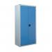 Steel workplace cupboards with coloured doors 413179