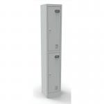 Next Day Locker 2 Door 1780 H 300 W 300 D Mmstd Grey Texture Ral 7035, Key Lock, Flat Pack 413317