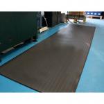 Anti-fatigue Mat, Ribbed,pvc Sponge, Black 90 cm X 300 cm 413365