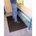 Anti-fatigue Mat, Duckboard,natural Rubber, Black 80 cm X 120 cm 413385