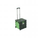 Folding box trolleys - 35kg capacity with lid 413458