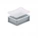 Drop-on lids for Euro stacking containers 413518