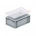 Drop-on lids for Euro stacking containers 413520