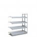 Kanban shelving - rear shelf straight, front shelf inclined 413583