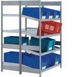 Kanban shelving - rear shelf straight, front shelf inclined 413584