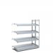 Kanban shelving - rear shelf straight, front shelf inclined 413585