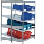 Kanban shelving - rear and front shelf inclined 413598