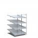 Kanban shelving - rear and front shelf inclined 413601