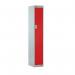 Locker One Door 1800 X 300 X 300- Red Door 413704