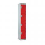 Locker Four Door 1800 X 300 X 300- Red Door 413713