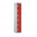 Locker Six Door 1800 X 300 X 450- Red Door 413718
