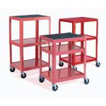 Adjustable height trolley, red 413813