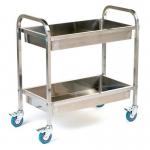 Stainless steel deep tray trolley 413828