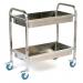 Stainless steel deep tray trolley 413828