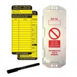 Forklift Tag Kit (10 Assettagmax Holders, 10 Inserts, 1 Pen) Boxed 413870