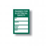 Pat Testing Mini Taginsert - Green (pack of 20) 413892