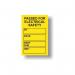 Pat Testing Mini Taginsert - Yellow (pack of 20) 413896