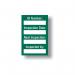 Harness Mini Tag Insert- Green (pack of 20) 413900