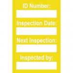 Harness Mini Tag Insert- Yellow (pack of 20) 413905