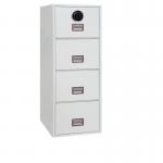 Phoenix World Class Vertical Fire Filefs 2254 F 4 Drawer Filing Cabinet with Fingerprint Lock 413911
