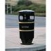 Victorian style steel hooded top litter bin 413999