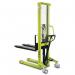 1000kg Manually operated pallet stacker, 1000kg 1600mm lift 414169