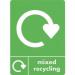 A5 Vinyl recycling and waste stickers 414486