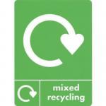 A5 Vinyl recycling and waste stickers 414486