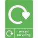 A5 Vinyl recycling and waste stickers 414486