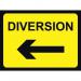 600 X 450 mm Temporarysign - Diversion (arrow Left) 414677