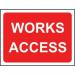 1050 X 750 mm Temporarysign & Frame - Works Access 414693