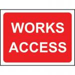 1050 X 750 mm Temporarysign - Works Access 414716