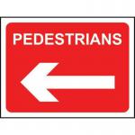 600 X 450 mm Temporarysign - Pedestrians (arrow Left) 414717