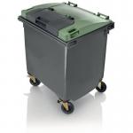 1100L flat lid (lid in lid) wheelie bin 414758