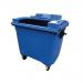 1100L flat lid (lid in lid) wheelie bin 414759