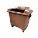 1100L flat lid (lid in lid) wheelie bin 414760