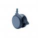 Furniture Castor, 65 mm Dia., Thermplastic Rubbertyre Braked (10 X 1510 Threaded Stem) 414868